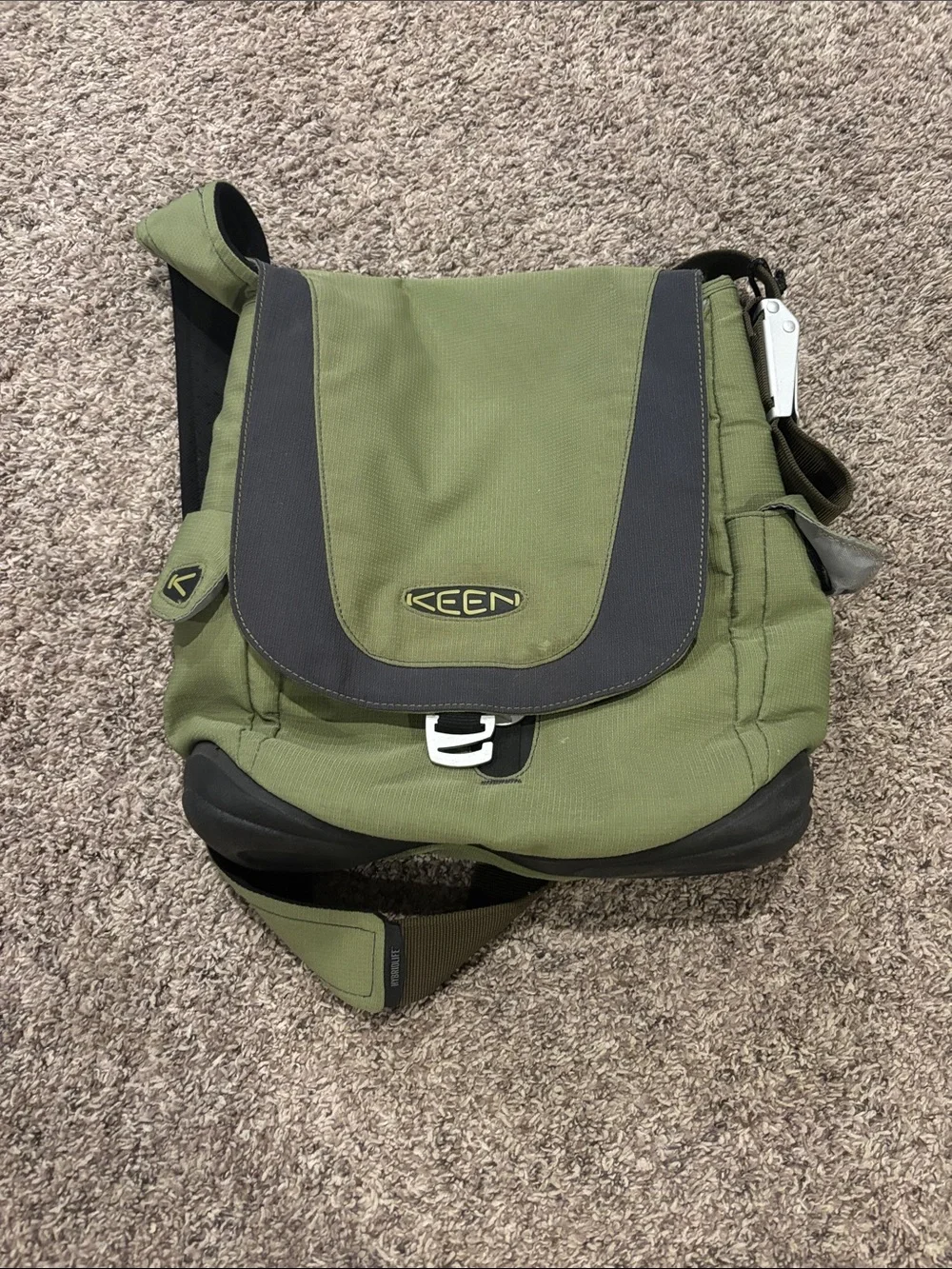 Keen Olive Green and Dark Gray  Messenger Bag